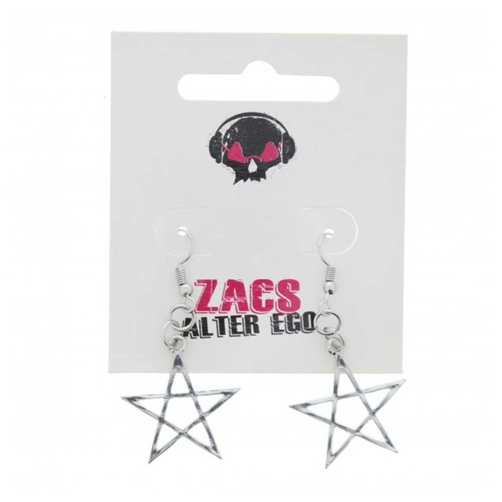 Zac's Alter Ego - Pentagram Des boucles d'oreilles - Couleur argent